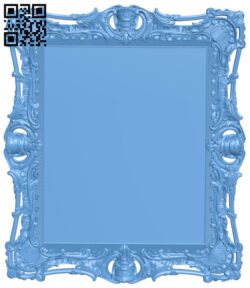 Picture frame or mirror T0000571 download free stl files 3d model for CNC wood carving