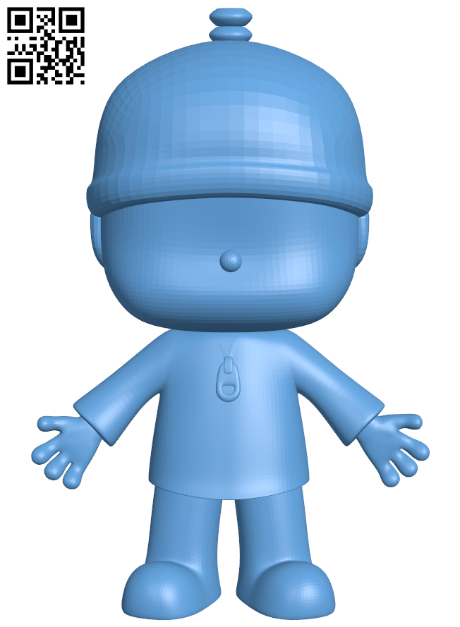 Pocoyo H006629 file stl free download 3D Model for CNC and 3d printer