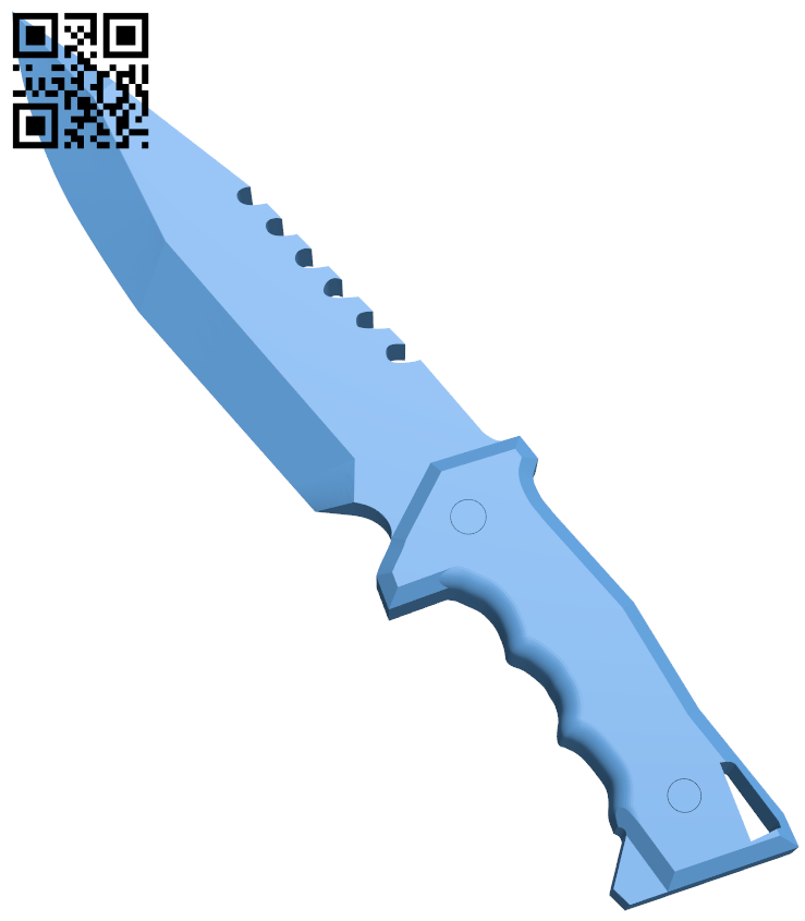 Valorant Knife H006643 file stl free download 3D Model for CNC and 3d printer