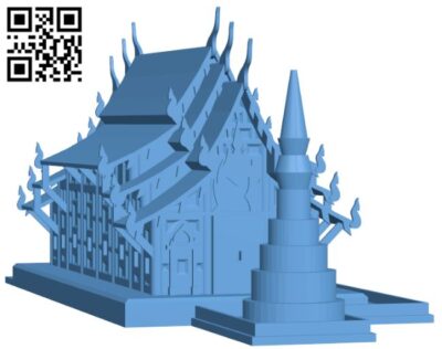 Teak Temple - Wat Pan Tao H007985 file stl free download 3D Model for CNC and 3d printer