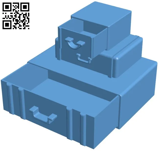 Luggage desk draws H008816 file stl free download 3D Model for CNC and 3d printer