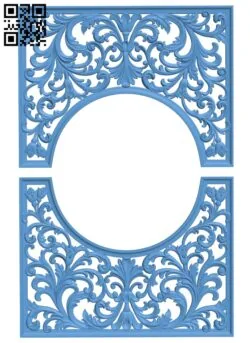 Door frame pattern T0001444 download free stl files 3d model for CNC wood carving