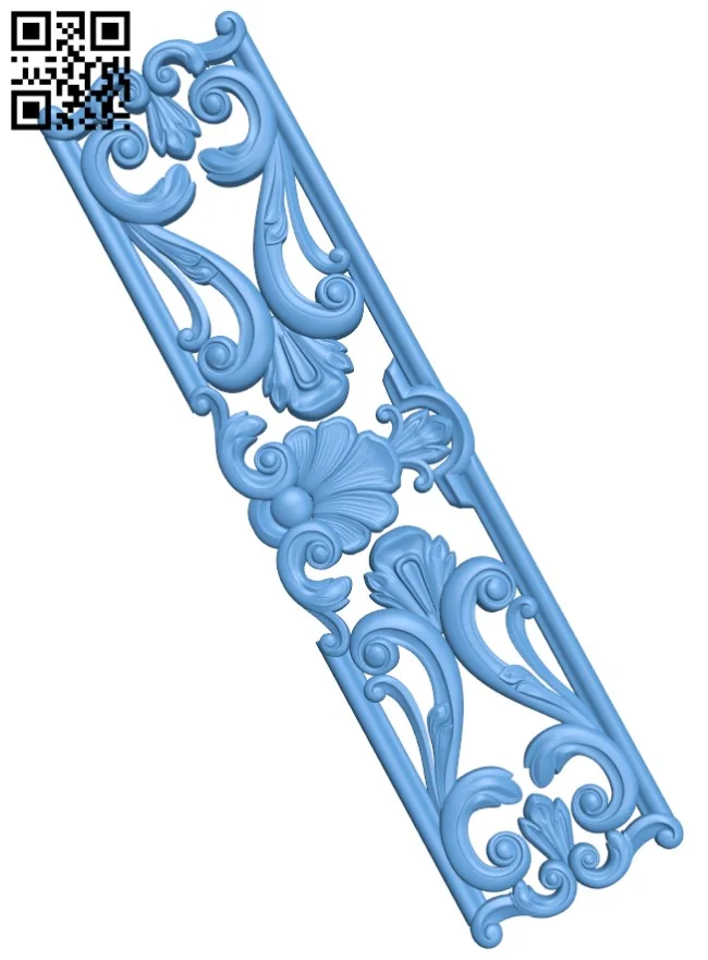 Door frame pattern T0001501 download free stl files 3d model for CNC wood carving