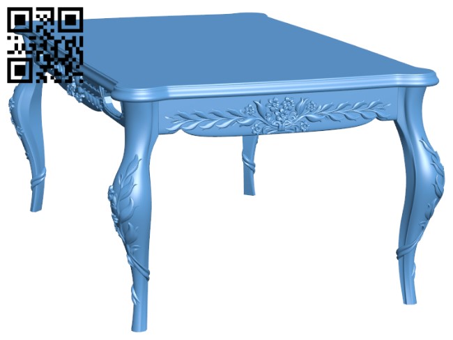 Table T0001680 download free stl files 3d model for CNC wood carving