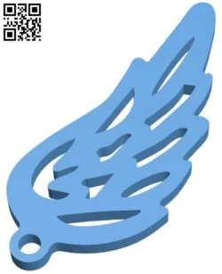 Angel wings earrings H009936 file stl free download 3D Model for CNC and 3d printer