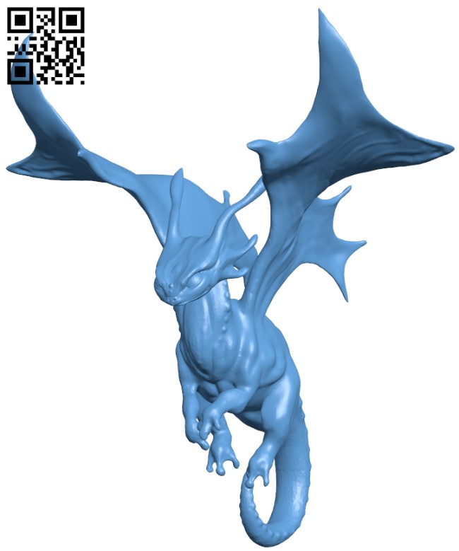 Pokemon Mega Charizard X 3D model 3D printable