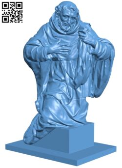 Saint Simon Stock H009962 file stl free download 3D Model for CNC and 3d printer