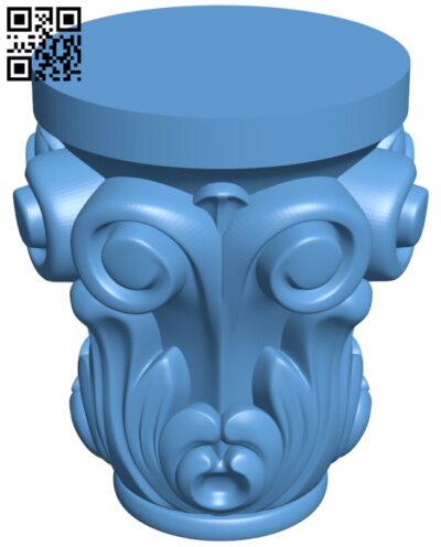 Top of the column T0002189 download free stl files 3d model for CNC wood carving