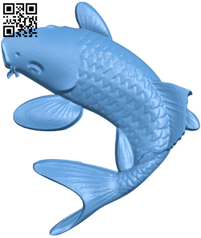 Carp – fish T0002332 download free stl files 3d model for CNC wood carving  – Free download 3d model Files