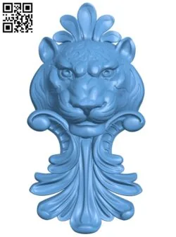 Lion head pattern T0002598 download free stl files 3d model for CNC wood carving