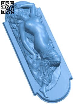 Nymph pattern – Cover casket T0002396 download free stl files 3d model for CNC wood carving