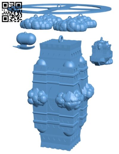 The impossible castle - Ornament H010329 file stl free download 3D Model for CNC and 3d printer