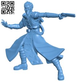 Vash The Stampede H010165 file stl free download 3D Model for CNC and 3d printer