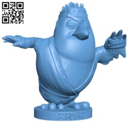 Steve – Angry birds H010508 file stl free download 3D Model for CNC and 3d printer