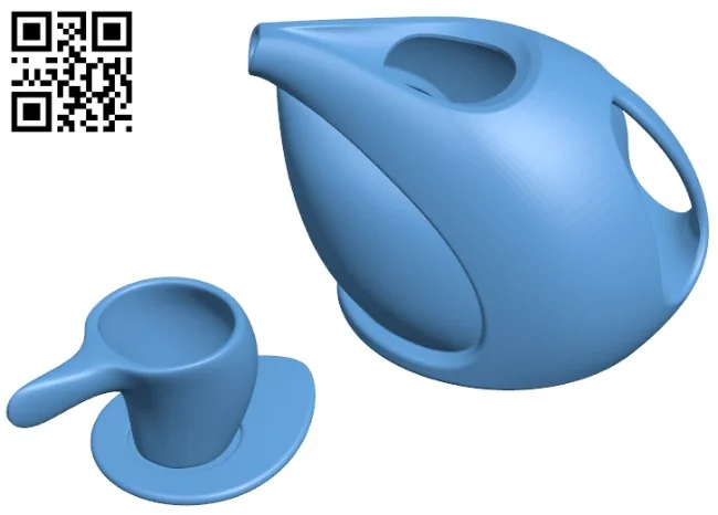 Tea set H010399 file stl free download 3D Model for CNC and 3d printer