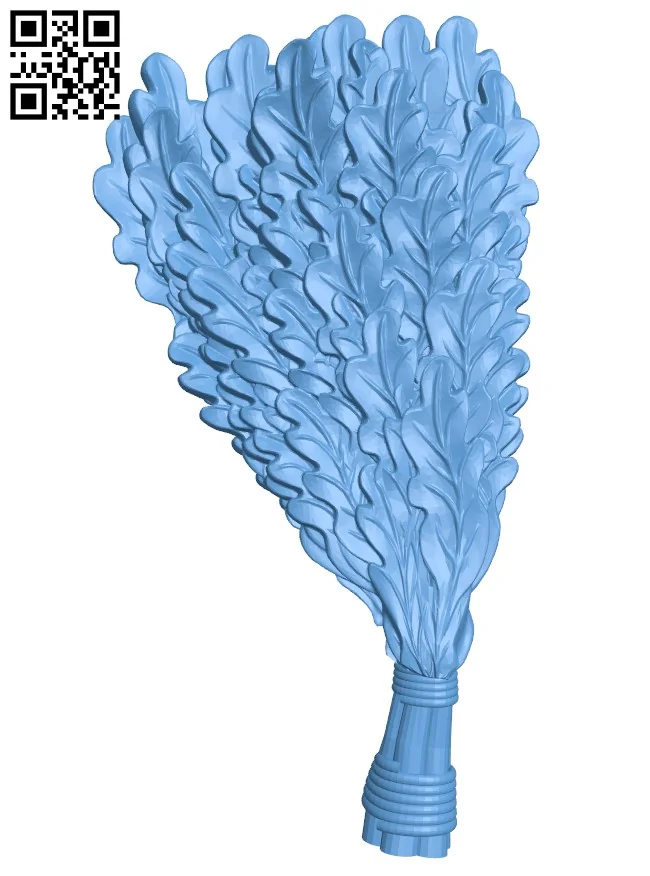 Broom oak T0002973 download free stl files 3d model for CNC wood carving