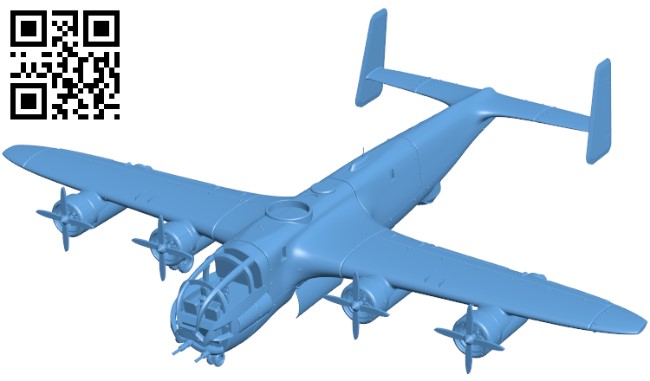 Bomber Plane H011202 file stl free download 3D Model for CNC and 3d printer