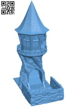 Fae Villa Dice Tower H011289 file stl free download 3D Model for CNC and 3d printer