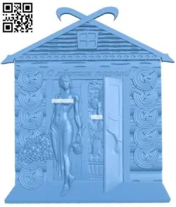 Sauna picture T0003720 download free stl files 3d model for CNC wood carving