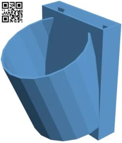 Wall flower pot H011599 file stl free download 3D Model for CNC and 3d printer