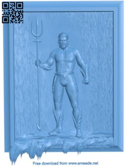 Aquaman T0004582 download free stl files 3d model for CNC wood carving