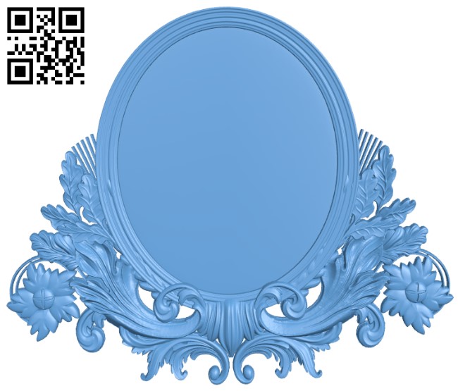 Picture frame or mirror T0004687 download free stl files 3d model for CNC wood carving