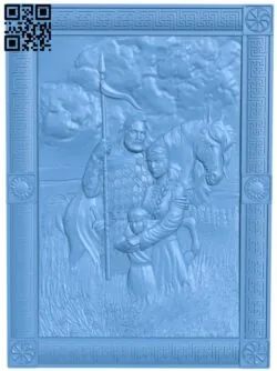 Picture of the old russian family T0004574 download free stl files 3d model for CNC wood carving