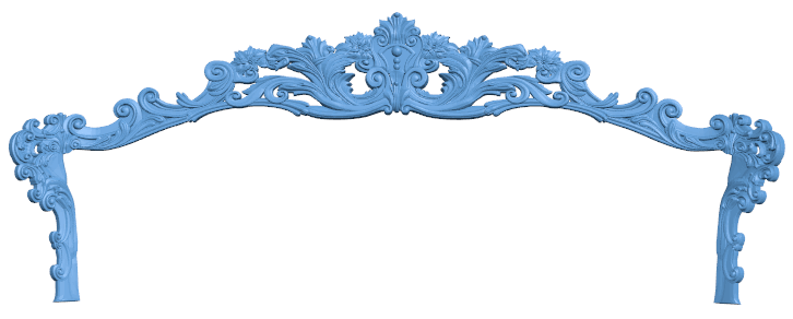 Bed frame pattern T0004901 download free stl files 3d model for CNC wood carving