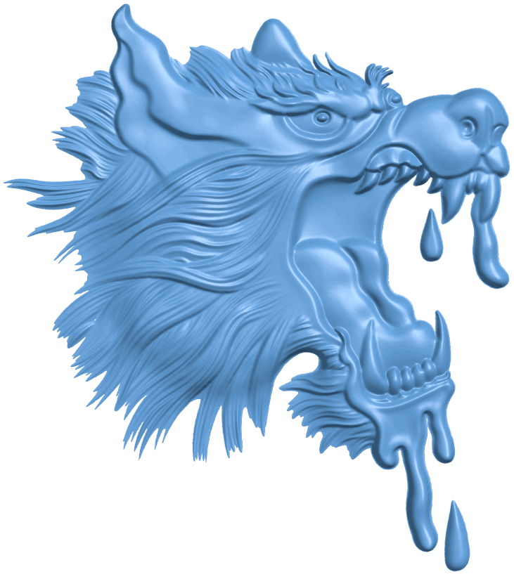 Besheny wolf T0005302 download free stl files 3d model for CNC wood carving