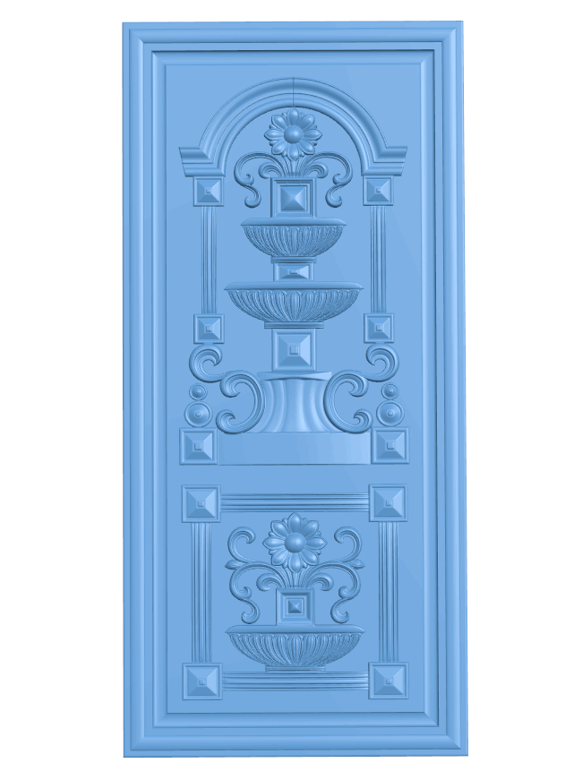 Door frame pattern T0005228 download free stl files 3d model for CNC wood carving