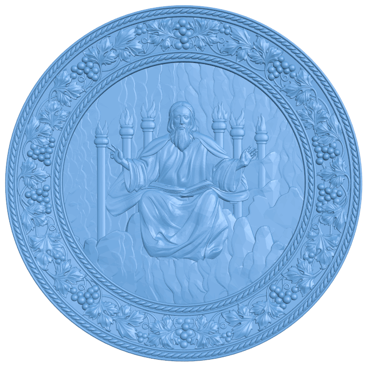 Icon of Jesus Christ T0005273 download free stl files 3d model for CNC wood carving