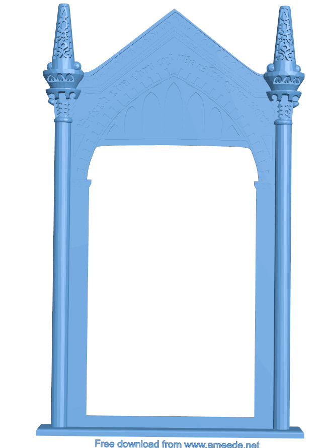 Picture frame or mirror T0005253 download free stl files 3d model for CNC wood carving