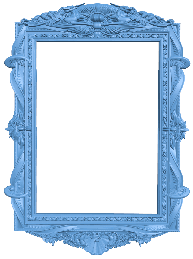 Picture frame or mirror T0005254 download free stl files 3d model for CNC wood carving