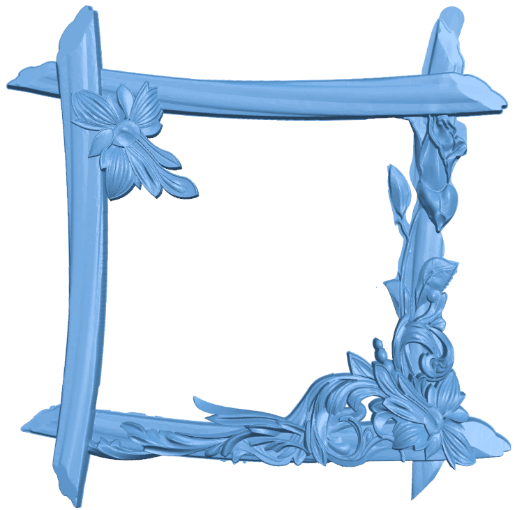 Picture frame or mirror T0005256 download free stl files 3d model for CNC wood carving