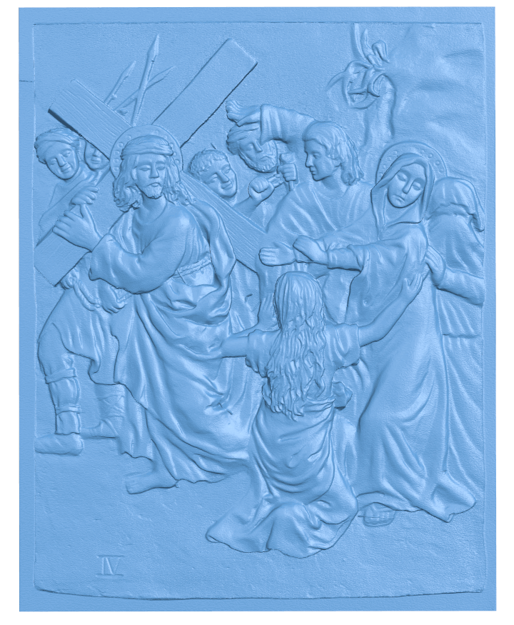 Way of the Cross T0005298 download free stl files 3d model for CNC wood carving