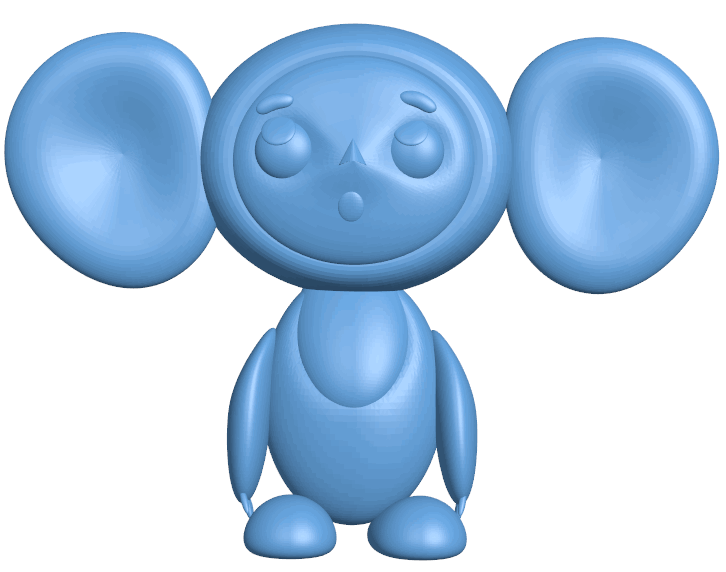 Cheburashka T0005355 download free stl files 3d model for CNC wood carving