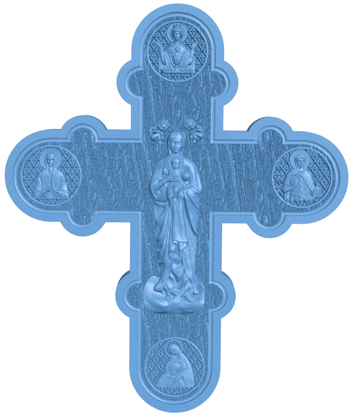 Cross pattern T0005351 download free stl files 3d model for CNC wood carving