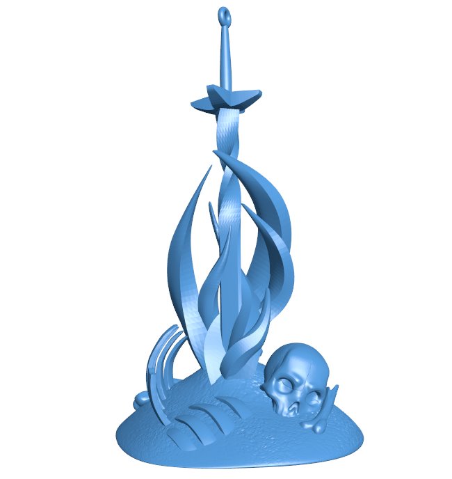 Dark Souls Bonfire B009746 file Obj or Stl free download 3D Model for CNC and 3d printer