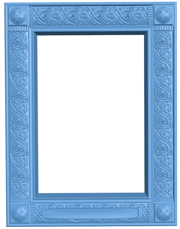 Picture frame or mirror T0005517 download free stl files 3d model for CNC wood carving