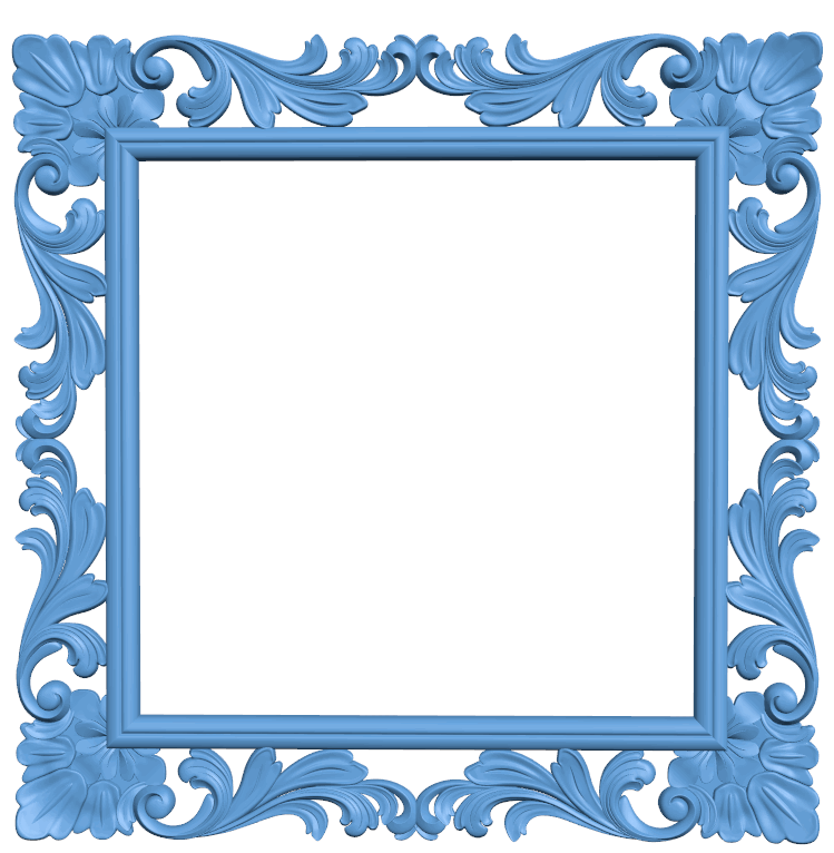 Picture frame or mirror T0005522 download free stl files 3d model for CNC wood carving