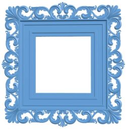 Picture frame or mirror T0005814 download free stl files 3d model for CNC wood carving