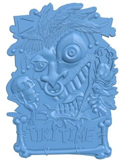 Tikitime picture T0005775 download free stl files 3d model for CNC wood carving