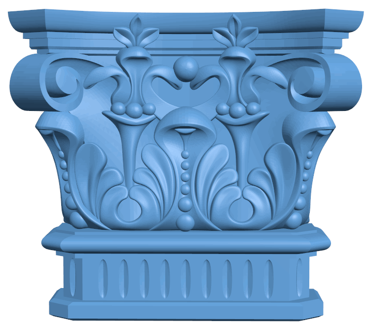 Top of the column T0005444 download free stl files 3d model for CNC wood carving