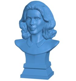 Catherine Deneuve – Scandle B009885 file Obj or Stl free download 3D Model for CNC and 3d printer