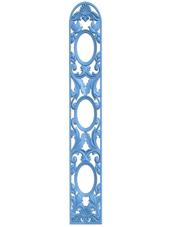 Door pattern T0006227 download free stl files 3d model for CNC wood carving