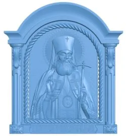 Icon of St. Luke T0006474 download free stl files 3d model for CNC wood carving