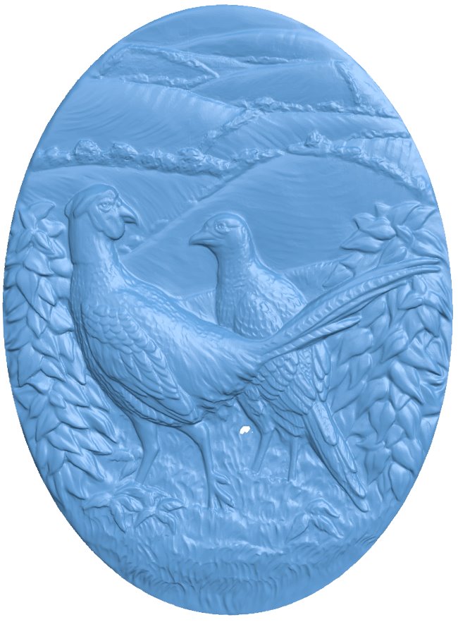 Picture of pheasant birds T0006772 download free stl files 3d model for CNC wood carving