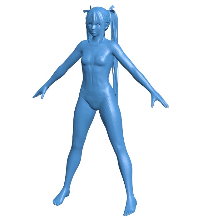 Women B010187 file Obj or Stl free download 3D Model for CNC and 3d printer