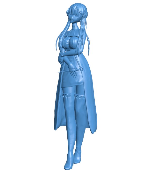 Assassin with needle B010281 file Obj or Stl free download 3D Model for CNC and 3d printer