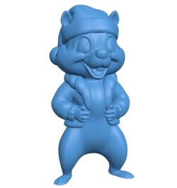 Chipmunk B010477 file Obj or Stl free download 3D Model for CNC and 3d printer